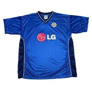 Leicester City F.C. Muzzy Izzet 6 2002 Retro Jersey 2XL Score Draw Futbol Soccer
